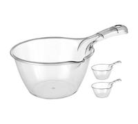 minkissy Set da 3 Mestoli in Plastica Manico per Cucina, Versatore Versatile e Facile da Pulire, per Annaffiare Piante e Servire Acqua