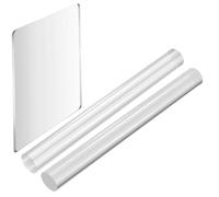 minkissy Set da 3 Pezzi per Modellare Argilla Acrilica Pannelli di Supporto Trasparenti, Rulli per Argilla Fai da Te e Principianti, Strumenti per Scultura e Creazione di Oggetti