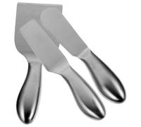 minkissy Set da 3 Utensili da Cucina in Acciaio Inox per Formaggio e Burro, Taglia Formaggio Multifunzione Spatola e Raschietto, per Ristoranti e Uso Domestico
