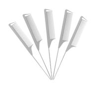 minkissy Set Da 5 Pezzi Pettine Di Pettine Parrucca Pettini Per Barbieri Pettine Stuzzicante Per Fini Pettine a Coda Appuntita Pettini Per Parrucchieri Fibra Di Carbonio Grey