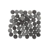 minkissy Set di 2 Pietre Diffusore in Pietra Lavica Naturale da 12 Mm, per Aromaterapia Vulcanica, Decorazione Profumata per Casa, Ufficio e Viaggio, Circa 26 Pezzi Totale, Nero e Grigio