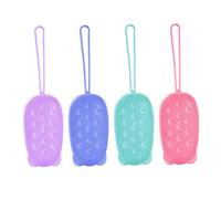 minkissy Set Di 4 Spazzole Esfolianti Per Il Corpo in Silicone Per Il Bagno Per Uomini E Donne A Doppia Faccia Per Un Massaggio Delicato Per La Famiglia E I Viaggi