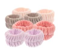 minkissy Set Di 8 Braccialetti Per Il Lavaggio Del Viso Braccialetti in Flanella Per Spa Fascia Per Delicata E Confortevole Per Il Trucco Per Il Bagno