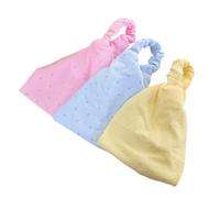minkissy Set Di Foulard Caldi in Cotone Per Bambina 3 Pezzi Post-parto Antivento Con Fascia Elastica Fredda Comodi Assorbenti E Con Colori Casuali