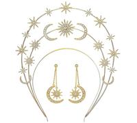 minkissy Set Di Orecchini Con Fascia Per Da Donna Con Stella E Per Matrimonio E Compleanno