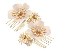minkissy Set Di Pettini Per Con Strass Pettini Laterali Per Da Sposa Pezzi Decorativi Chic Per Donne