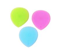 minkissy Set Di Spazzole Per Il Viso in Silicone A Forma Di Cuore - 3 Pezzi Spazzola Delicata Per La Pulizia E Il Massaggio Del Viso