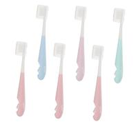 minkissy Set Di Spazzolini Da Denti Portatili Per Bambini 6 Pezzi/1 Set Spazzolino Da Denti Per Neonati Adorabile Design A Cartoni Animati Accessori Portatili Per La Pulizia Dei Denti