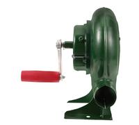 minkissy Soffiatore Manuale in Ferro Verde per Barbecue e Stufa, Piccolo Ventilatore Portatile per Accendere Carbone Rapidamente senza Soffiare Cenere