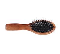 minkissy Spazzola Delicata Per Il Massaggio Del Cuoio Capelluto Spazzola Portatile Manico in Gomma Nera Naturale Antigraffio