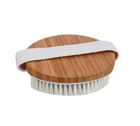 minkissy Spazzola Esfoliante Per La Pelle Secca e Schiena Con Setole in Crine Di Cavallo Media Durezza, Massaggiatore Anticellulite Naturale Per Migliorare La Circolazione e Pulizia Delicata Del Corpo