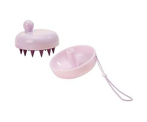 minkissy Spazzola per Massaggio Chioma per Ragazzo Ragazza Setole in Tpe e Corpo in Pp, Facile da Pulire, per Lavaggio Profondo del Cuoio Capelluto nel Bagno Colore Casuale