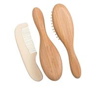 minkissy Spazzola Per Per Neonati Set Da 3 Pezzi Spazzola Per Il Bagno Pettine Materiale Sicuro Per La Pelle Dei Bambini