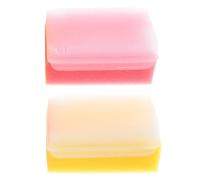 minkissy Spazzola Sensoriale in Spugna Gialla 2 Pezzi Allenamento Tattile e per Profonda Massaggio Delicato Ragazza Bagnetto