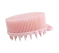 minkissy Spazzola Tattile Sensoriale Spazzola Per Massaggi Per Bambini Spazzola Per La Pulizia Profonda Spazzola Da Bagno Per Bambini a Casa Scrubber Per La Pulizia Corpo Gel Di Silice Rosa