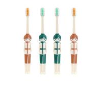 minkissy Spazzolino Da Denti Per Bambini 3-6-9-12 Anni Delle Gengive Set Da 4 Spazzolini Da Denti Per Bambini