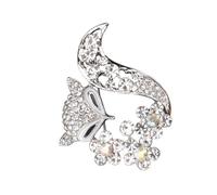 minkissy Spilla Argentata Accessorio per Cardigan e Decorazione Raffinata e Resistente per Abbigliamento Femminile