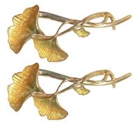 minkissy Strumenti Per Per Lo Styling Fermaglio Per Con Foglia Di Ginkgo Accessori Per Da Donna Design Unico Per Un Look Elegante Per Feste E Matrimoni