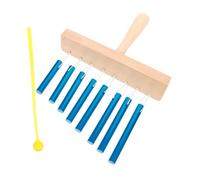 minkissy Strumento a Percussione a 8 Note Campanelli Eolici in Alluminio con Mazza, Campana a Vento Portatile per Ragazzo Ragazza per Musica, Giochi e Decorazione Casa