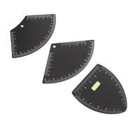 minkissy Strumento di Misurazione per Sopracciglia 3 Pezzi Nero Righello Regolabile e Stencil Guida per Mappatura Rapida e Simmetria Kit Portatile per Trucco e Modellatura Professionale