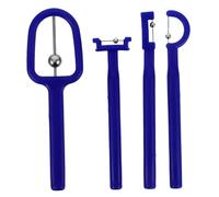 minkissy Strumento per Allenamento Muscoli Orali e Punta della Lingua 4 Pezzi Set Portatile in Acciaio Inox e Plastica per Esercizi di Logopedia e Riabilitazione Linguistica Bambini