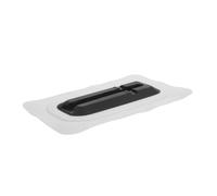 minkissy SUP Paddle Board Fin Box Base Bianco in PVC, Supporto Pinna per Tavola Gonfiabile, Adattatore per SUP con Compatibilità Ampia e Installazione Rapida per Sport Acquatici
