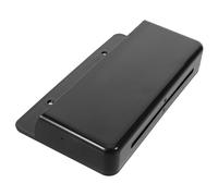 minkissy Supporto da Parete per Telecomando a 3 Scomparti, Organizer Adesivo Nero per Condizionatore, Tv e Ventilatore, Porta Telecomandi Salvaspazio per Casa, Ufficio e Camera da Letto