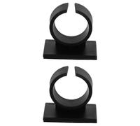 minkissy Supporto per Bandiera Microfono con Clip in Plastica Resistente 2 Pezzi Portachiavi per Interviste Multimediali Clip Adesiva Portatile per Microfono Broadcast e