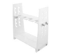 minkissy Supporto per Imbuto Separatore Regolabile in Altezza 4 Fori, Struttura in Ferro e Plastica Bianca, Ammortizzatore Vibrazioni per Sintesi di Laboratorio