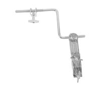 minkissy Supporto per Percussioni con Morsetti Doppio Asta e Braccio Z Porta Cowbell e Tamburello Regolabile per Batteristi Staffa Montaggio Compatibile con Jam Blocks e Piatti Accessorio