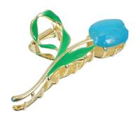 minkissy Tulip Thastride Fiore Forma Rosa Ragazzo Per Decorativo Piccolo Carino Tulipano Floreale Bello Tulipani Molletta Clip Di Artiglio Scoppi Metallo Blue