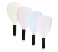 minkissy Visiera Protettiva Per Parrucchiere in Plastica Trasparente Con Maniglia, Set Da 4 Pezzi, Copertura Completa Antipolvere e Schizzi Per Salone Di Bellezza e Uso Domestico