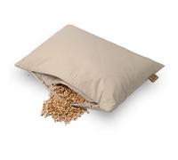MinkovHOME Cuscino Farro Bio, Ergonomico, Traspirante, Federa in Cotone e Morbido, Supporto Naturale per il Benessere Cervicale, 40 x 60 cm