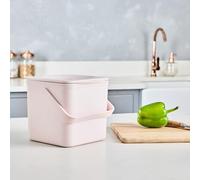 Minky Homecare Cestino per compost da cucina - Contenitore per rifiuti alimentari da banco con interno facile da pulire - Prodotto nel Regno Unito, 0,9 l, rosa antico
