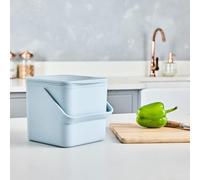 Minky Homecare Cestino per compostaggio da cucina, da banco, con interno facile da pulire, prodotto nel Regno Unito, 0,9 l, blu ardesia