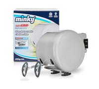 Minky VT21290100 - Filo stendibiancheria Retrattile per Esterni, 30 m (2x15m), GIARDINO, Grigio