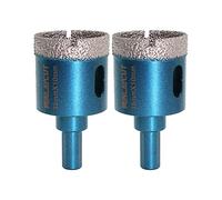MINLAYCUT Punte Diamantate 35mm 2 Pezzi Gambo Esagonale per Porcellana Piastrella Granito Marmo Taglio a Secco