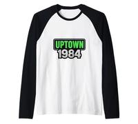 Minneapolis Minnesota Retro City Landmarks Design 1984 MN Maglia con Maniche Raglan
