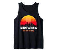 Minneapolis Minnesota Vintage Sunset Retro City State USA Canotta