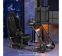 Minneer G923 Cockpit Da Corsa Con Sedile Nero E Supporto TV Per Logitech G920G29