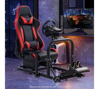 Minneer Racing Simulator Cockpit Con Sedile Rosso Adatto Per Logitech G923 G29
