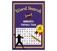Minnesota Football Word Search Puzzle Book: Word Searches with easy to read print | 6x9 inches | 45 Puzzles, 405 Words, 68 Pages | Gift for Football Fans, Vacations, Road Trips, Holidays, & Free Time