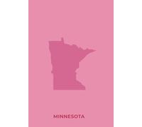 MINNESOTA PINK - Premium Lined Journal | 6" x 9" | Soft Cover | 120+ Pages: A Stylish Writing Notebook - Perfect for Everyday Notes, Journaling, or Gifting with Heart