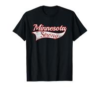 Minnesota Strong Powerful Message Varsity Style Throwback Maglietta