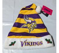 Minnesota Vichinghi Team Logo Vacanza Chic Cappello Babbo Natale Nuovo Righe