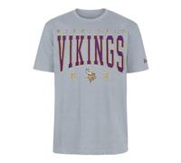 Minnesota Vikings New Era - Maglietta Oversize NFL con Logo in Raso, Unisex, Colore: Grigio Melange