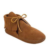 Minnetonka Classic Fringe 482 - Stivali Mocassini Donna, Marrone (BrownBrown), 42 EU