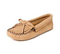 Minnetonka Kilty Suede Moc 107T - Mocassini Donna, Beige (TaupeTaupe), 38 EU
