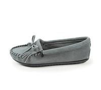 Minnetonka Kilty Suede Moc 409 - Mocassini Donna, Blu (Storm BlueStorm Blue), 41 EU