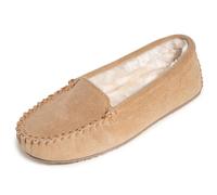 Minnetonka Pantofole da donna Cosi Venetian and Cosi Junior Trapper foderate in pelliccia sintetica, Cannella Veneziana, 41 EU